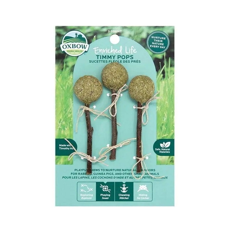 Oxbow Animal Health Enriched Life Timmy Pops for Small Animal 3 Count