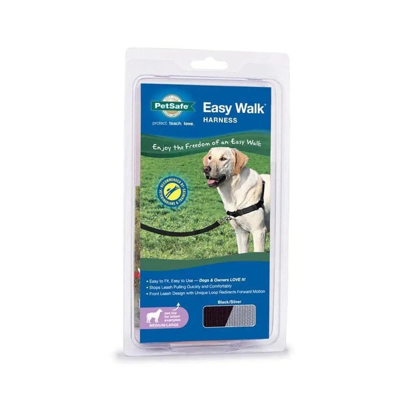 PetSafe Easy Walk No Pull Dog Harness Black Color Medium/Large