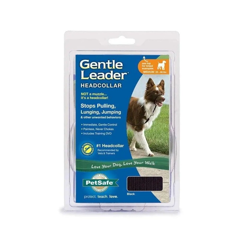 PetSafe Gentle Leader No Pull Dog Head Collar Black Color Medium