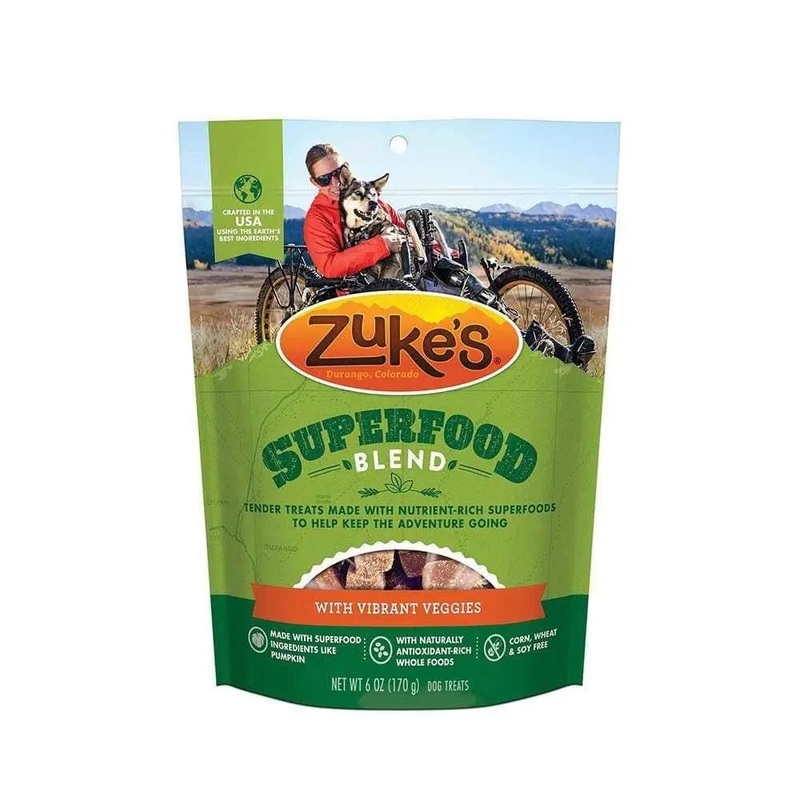 Zuke’s SuperFood Blend with Vibrant Veggies Dog Treats 6 Oz