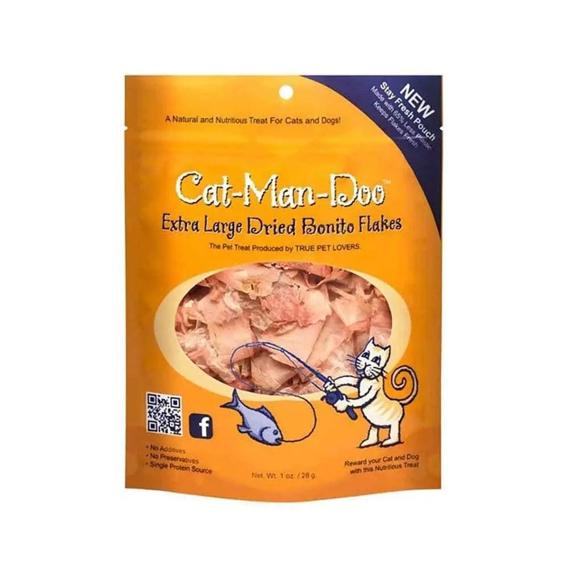 Cat-Man-Doo X-Large Dried Bonito Flakes Cat Treats 1 Oz
