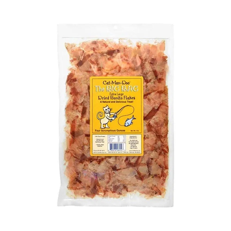 Cat-Man-Doo X-Large Dried Bonito Flakes Cat Treats 4 Oz