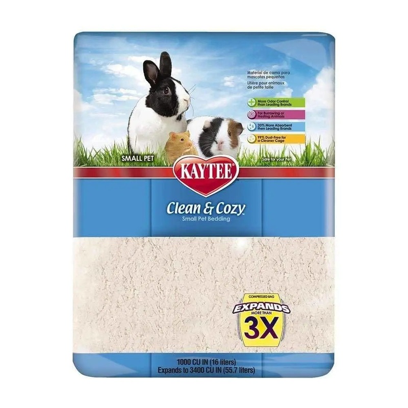 Kaytee Clean & Cozy Small Pet Bedding White Color 49.2 L 3000 Cubic Inch
