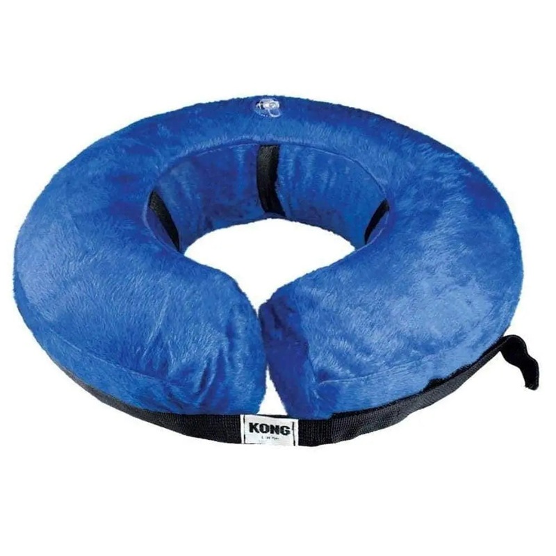 KONG Inflatable E-Collar Blue|Small 6-10″|Medium 10-13″|Large 13-18″|XLarge 18″ up