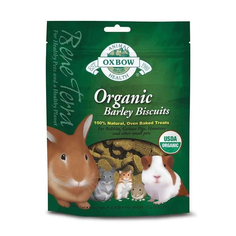 Oxbow Animal Health Bene Terra Organic Barley Biscuits 2.65 Oz