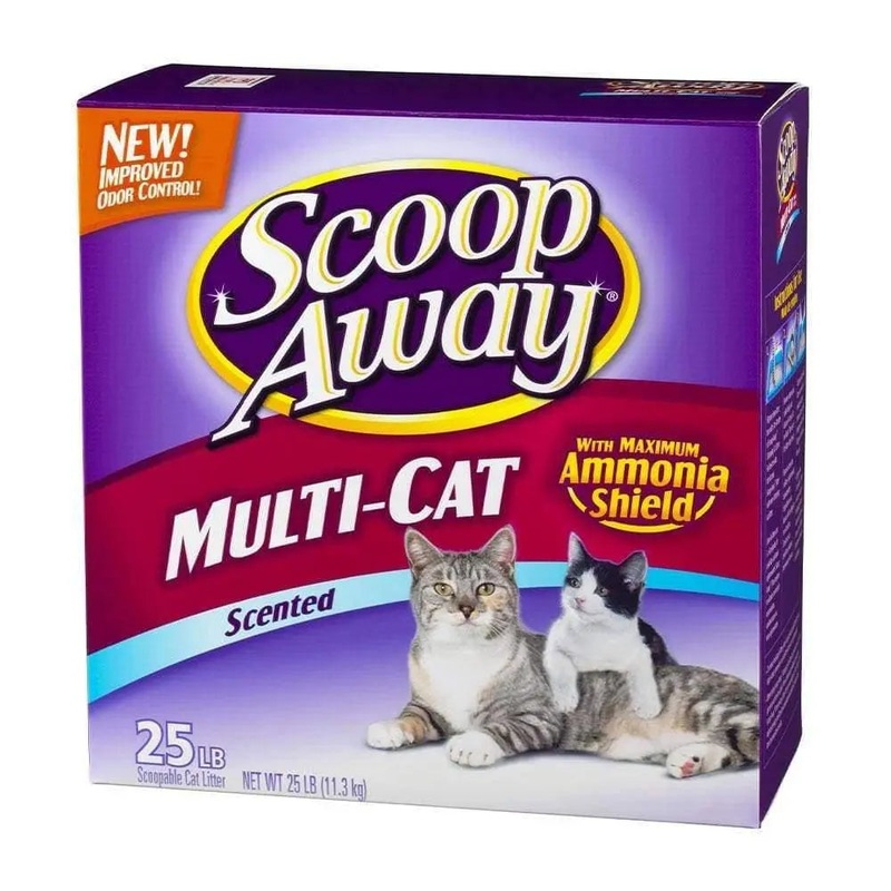 Scoop Away Multi-Cat Scented Scoopable Cat Litter 25 Lbs