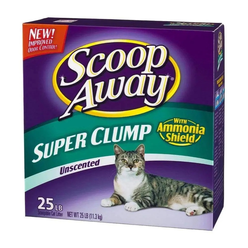 Scoop Away Super Clump Unscented Scoopable Cat Litter 25 Lbs
