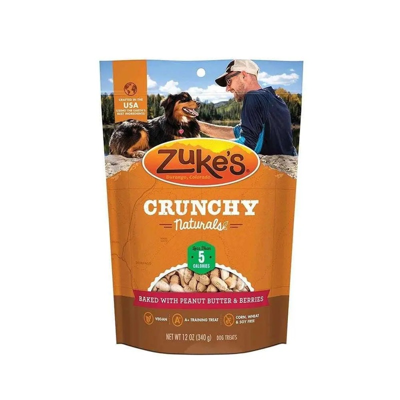 Zuke’s Crunchy Naturals 5s Baked with Peanut Butter & Berries Dog Treats 12 Oz