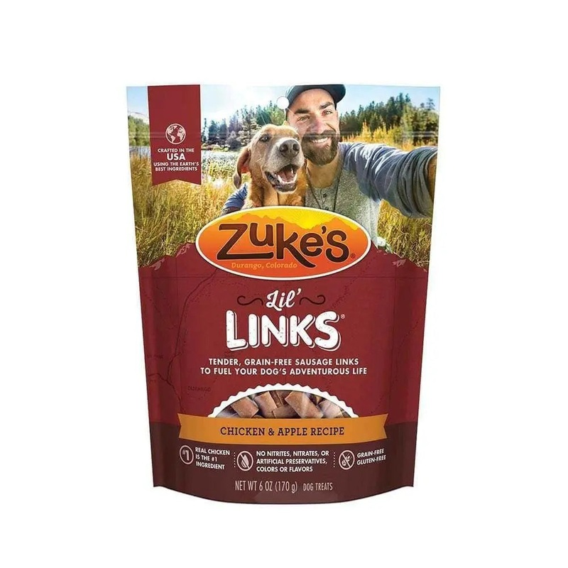 Zuke’s Lil Links Grain Free Chicken & Apple Recipe Dog Treats 6 Oz