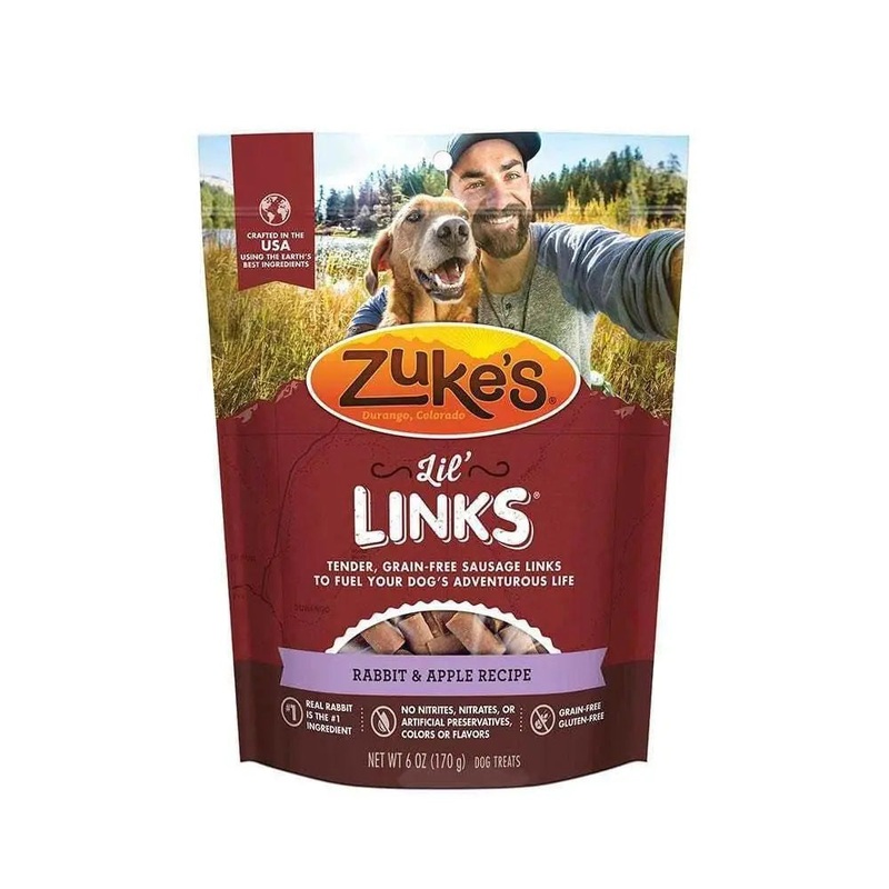 Zuke’s Lil Links Grain Free Rabbit & Apple Recipe Dog Treats 6 Oz