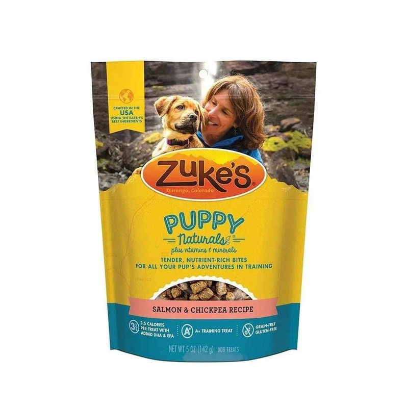 Zuke’s Puppy Naturals Grain Free Salmon & Chickpea Recipe Dog Treats 5 Oz