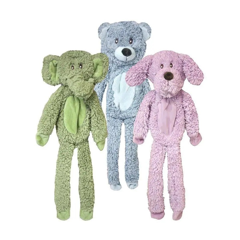 Multipet Aromadog Fleece Flattie Dog Toys Assorted Color 19 Inch