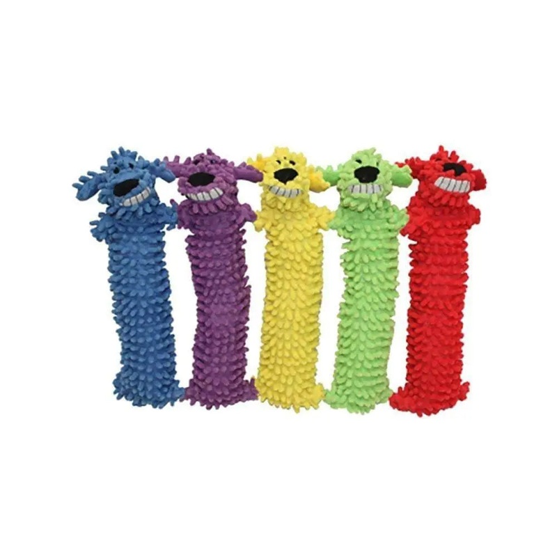Multipet Loofa Floppy Dog Toys Assorted Color 18 Inch