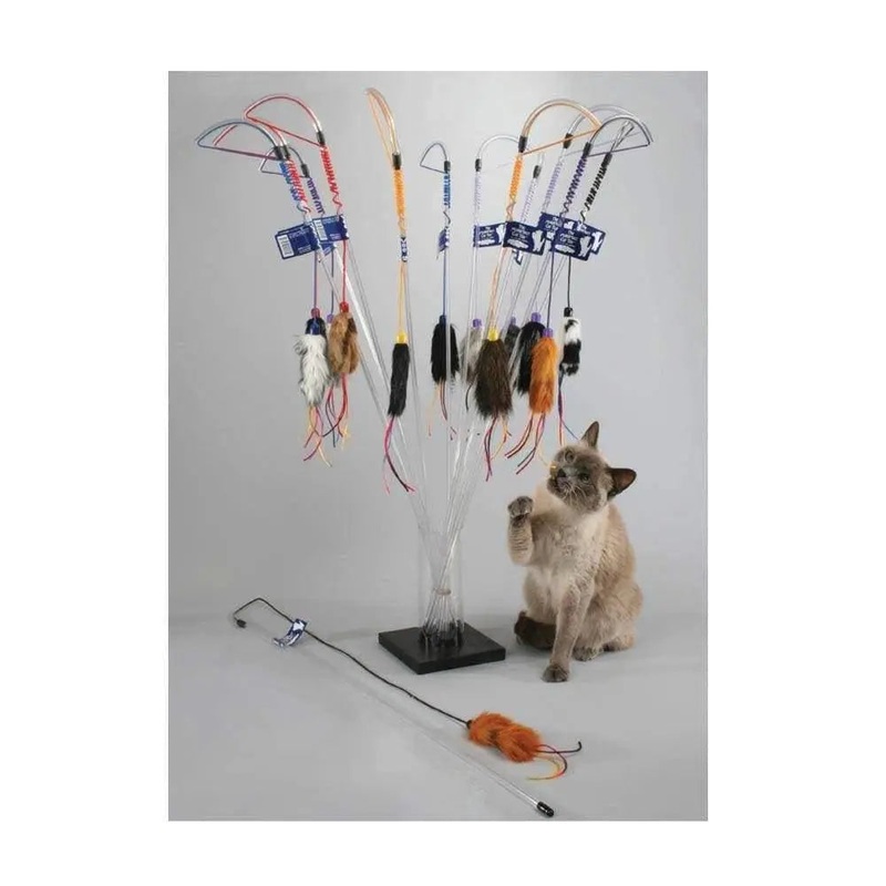 Vee Enterprises Purrfect Wand & Cord Combo Cat Toy