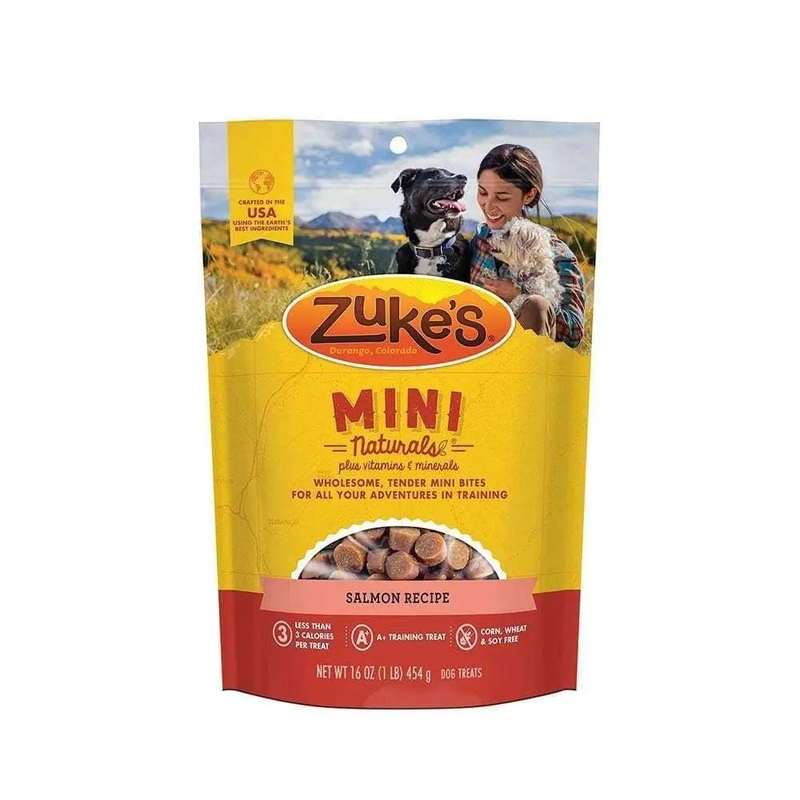 Zuke’s Mini Naturals Salmon Recipe Dog Treats 16 Oz