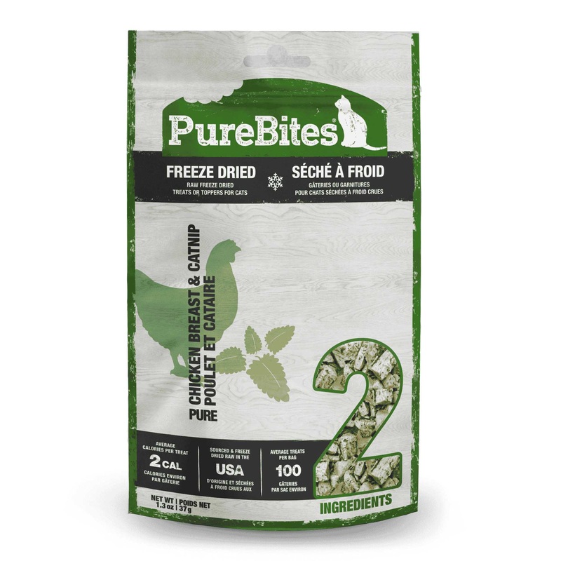 PureBites Chicken Breast & Catnip Freeze-Dried Cat Treats 1.3 oz