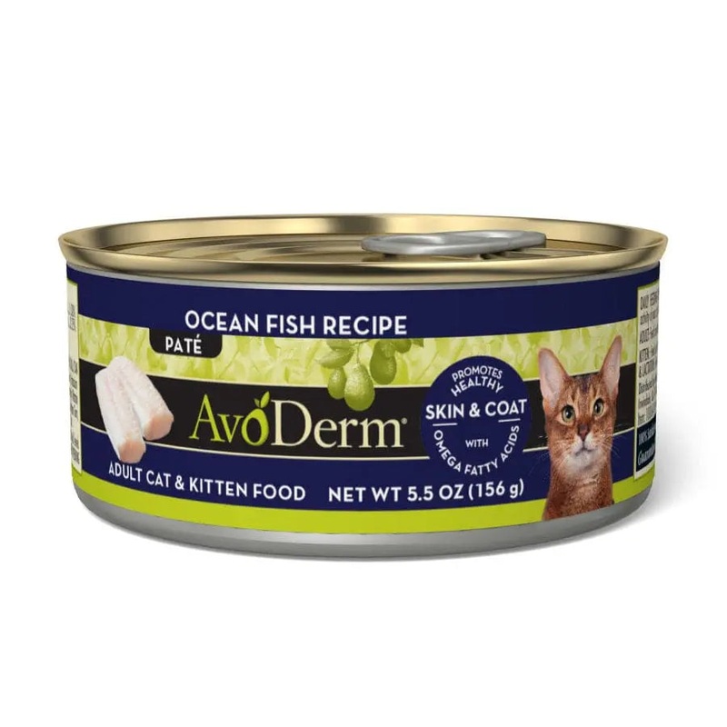 AvoDerm Natural Ocean Fish Formula Wet Cat Food 24ea/5.5 oz