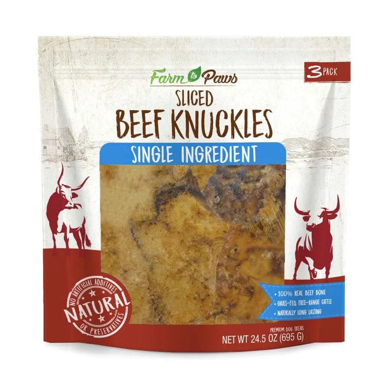 Cadet Farm to Paws Sliced Beef Knuckle Bones – Natural Dog Chews