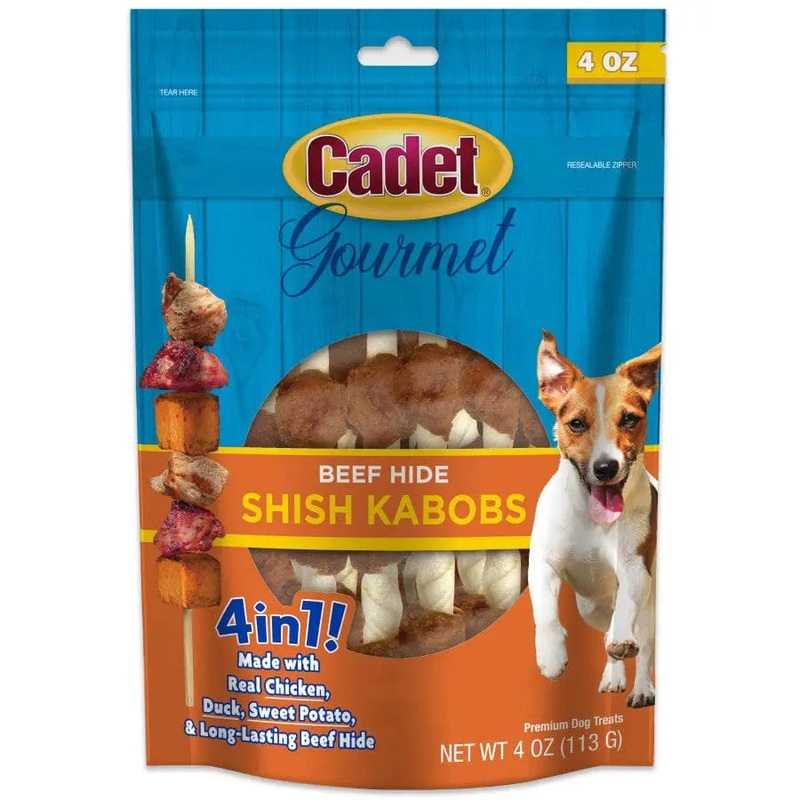 Cadet Gourmet Beef Hide Shish Kabob Dog Treats