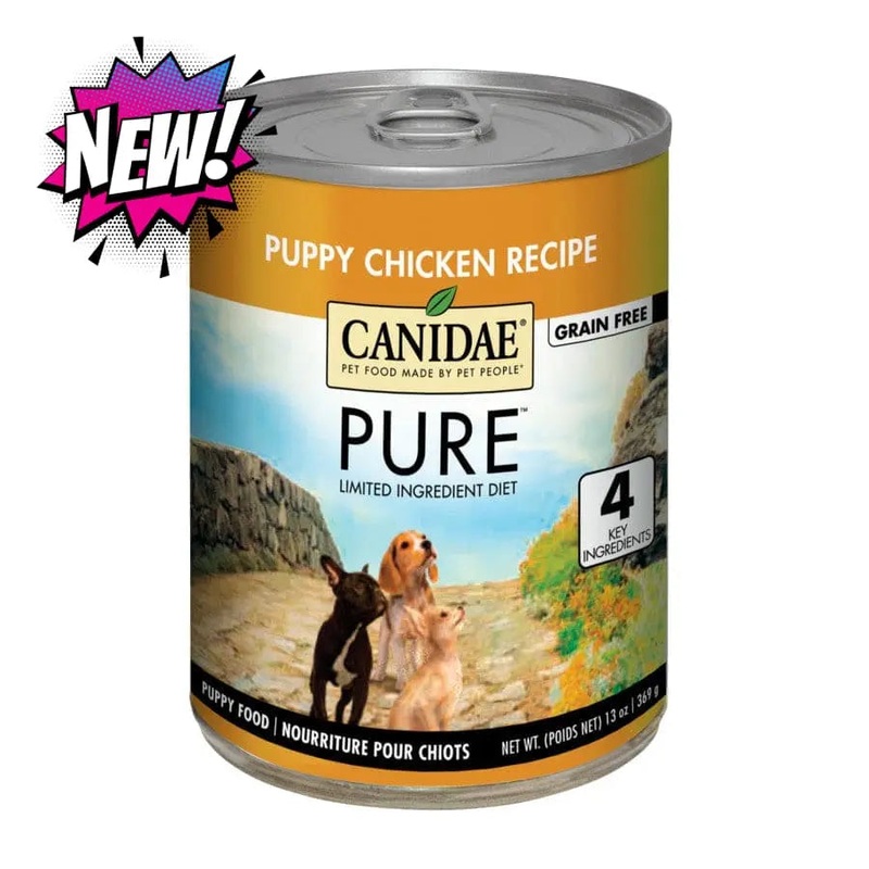 CANIDAE PURE Grain-Free Foundations Puppy Wet Dog Food Chicken, 12ea/13 oz