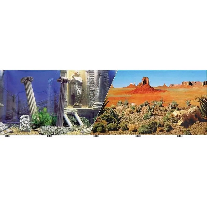 Double-sided Underwater Atlantis-desert Background