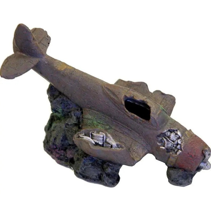 Exotic Environments Sunken Wwii Plane With Cave