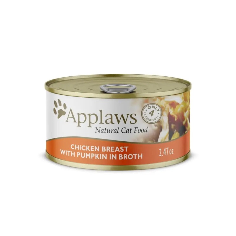 Applaws Natural Wet Cat Food Chicken Breast with Pumpkin in Broth 24/cs