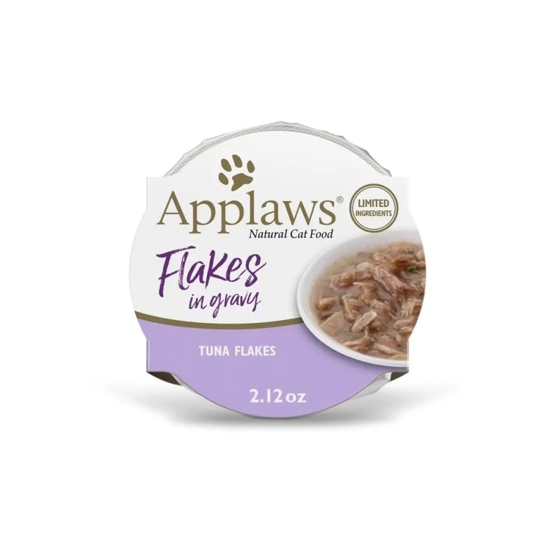 Applaws Natural Wet Cat Food Tuna Flakes in Gravy 2.12oz Pot 18/cs