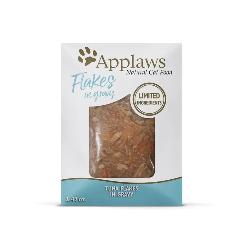 Applaws Natural Wet Cat Food Tuna Flakes in Gravy 2.47oz Pouch 12/cs