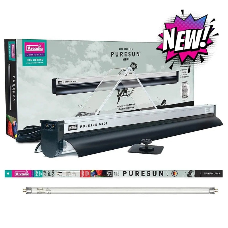 Arcadia Bird PureSun MIDI 2.4% UVB and 12% UVA Lighting Kit 22