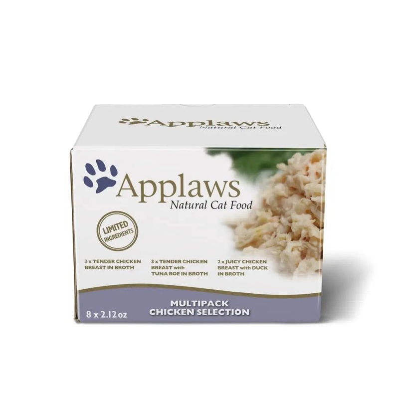 Applaws Natural Wet Cat Food Pot Multipack Chicken Selection 8 x 2.12oz