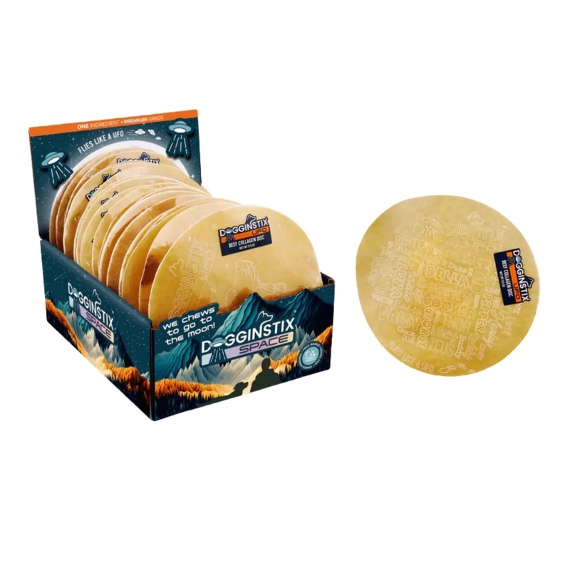 Dogginstix Beef Collagen UFO Dog Chew Treats