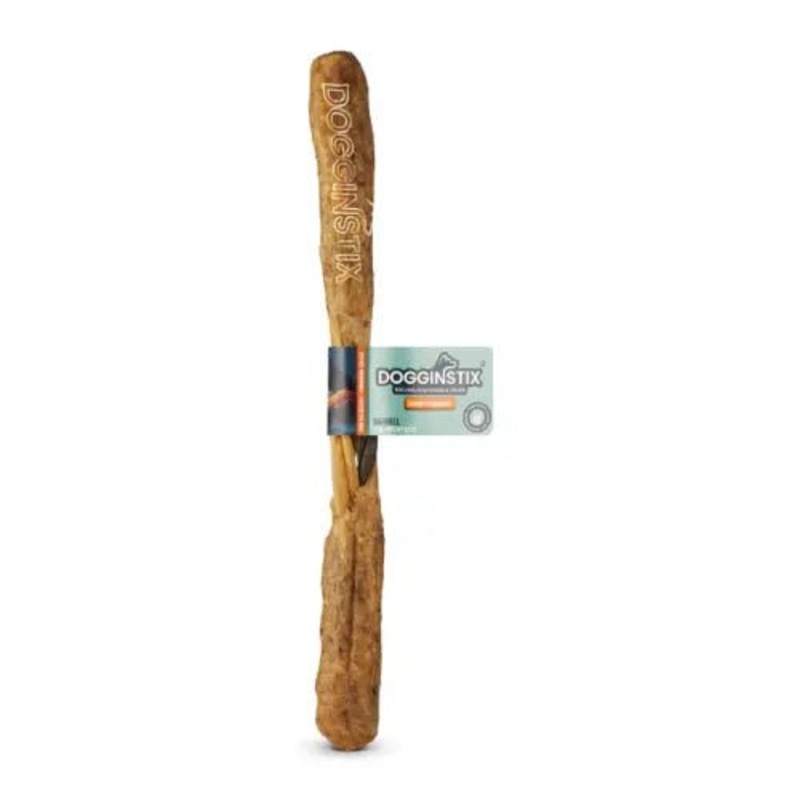 DogginStix Braided Lamb Collagen Barbell Dog Chew Treats Case of 30