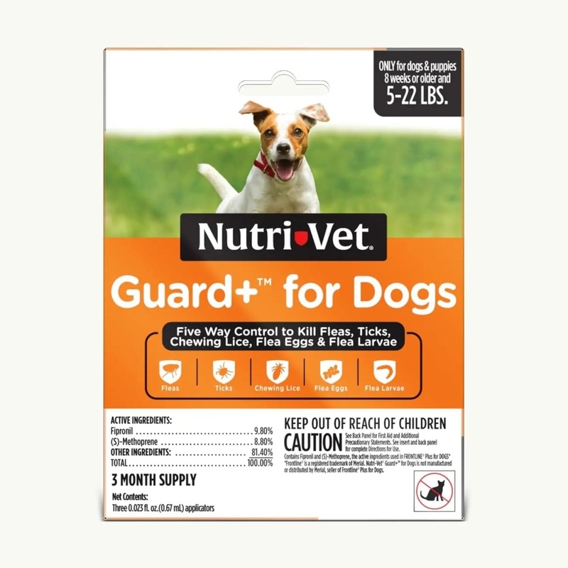 Nutri-Vet Guard Plus Flea & Tick Treatment for Dogs 3 pk