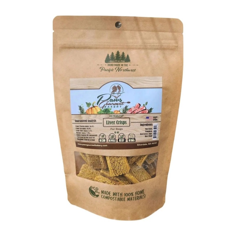 Paws Gourmet Bakery Liver Crisps Dog Treats