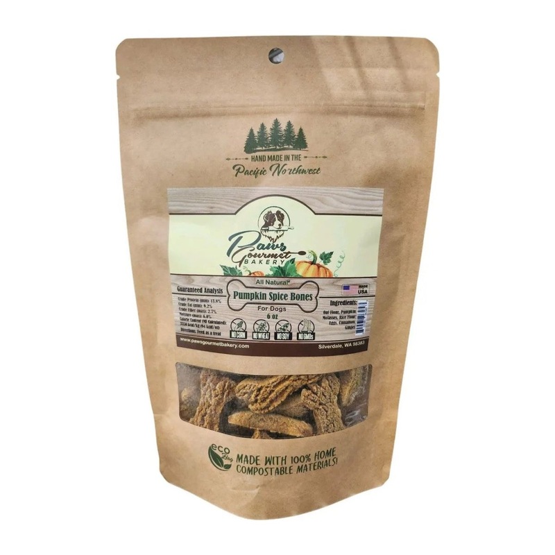 Paws Gourmet Bakery Pumpkin Spice Bones Dog Treats 6oz