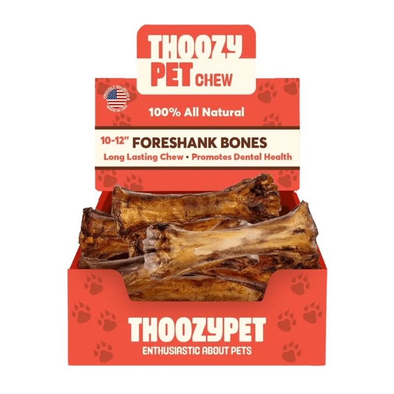 ThoozyPet USA-Sourced Foreshank Bone Dog Chews 10-12 12ct