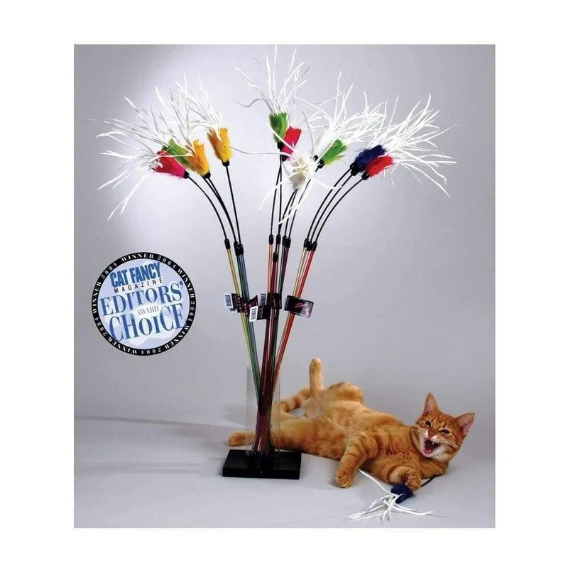 Vee Enterprises Purrfect Feather Bouncer Cat Toys