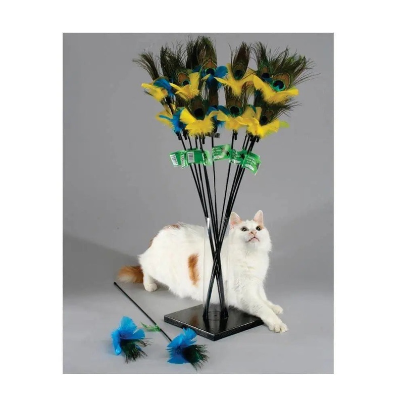 Vee Enterprises Purrfect Peacock Feather Cat Toys