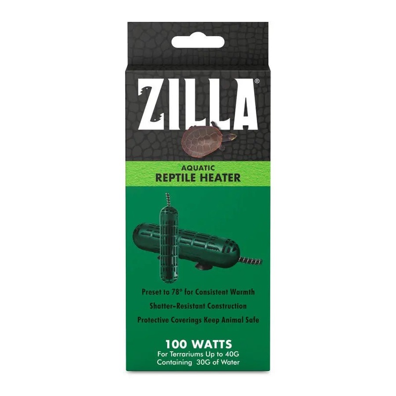 Zilla Aquatic Reptile Heater for Terrariums up to 40 Gallons 100 W