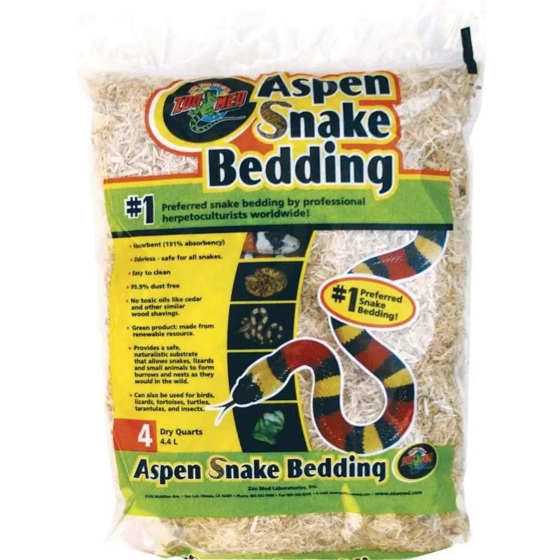 Zoo Med Aspen Snake Bedding|4 Quarts|8 Quarts|24 Quarts