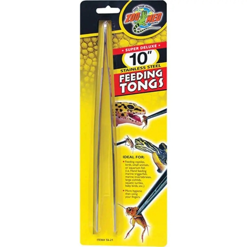 Zoo Med Feeding Tongs – Stainless Steel