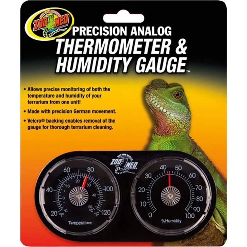 Zoo Med Precision Analog Thermometer & Humidity Gauge