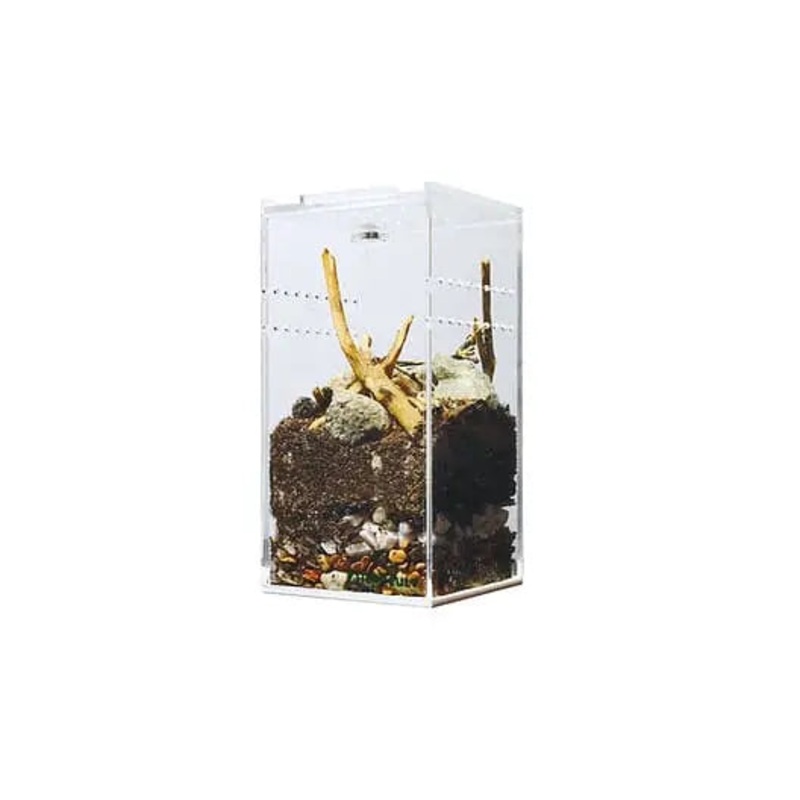 Acrylic Enclosure Mini Tall Reptile Breeding Box Terrarium Cage for Sling Isopods Invertebrates &