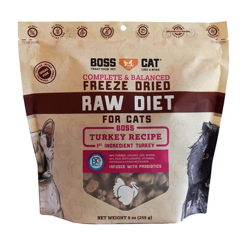 Boss Cat Freeze Dried Raw Turkey Nuggets 9 Oz