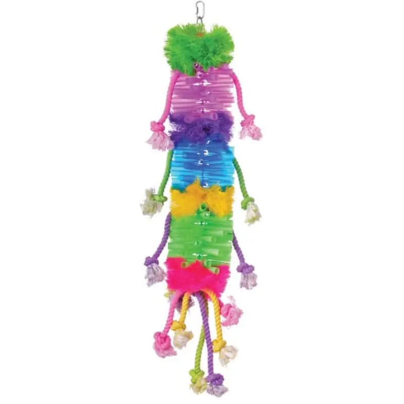 Caterpillar Bird Toys Multi-Color 7 In X 26 in