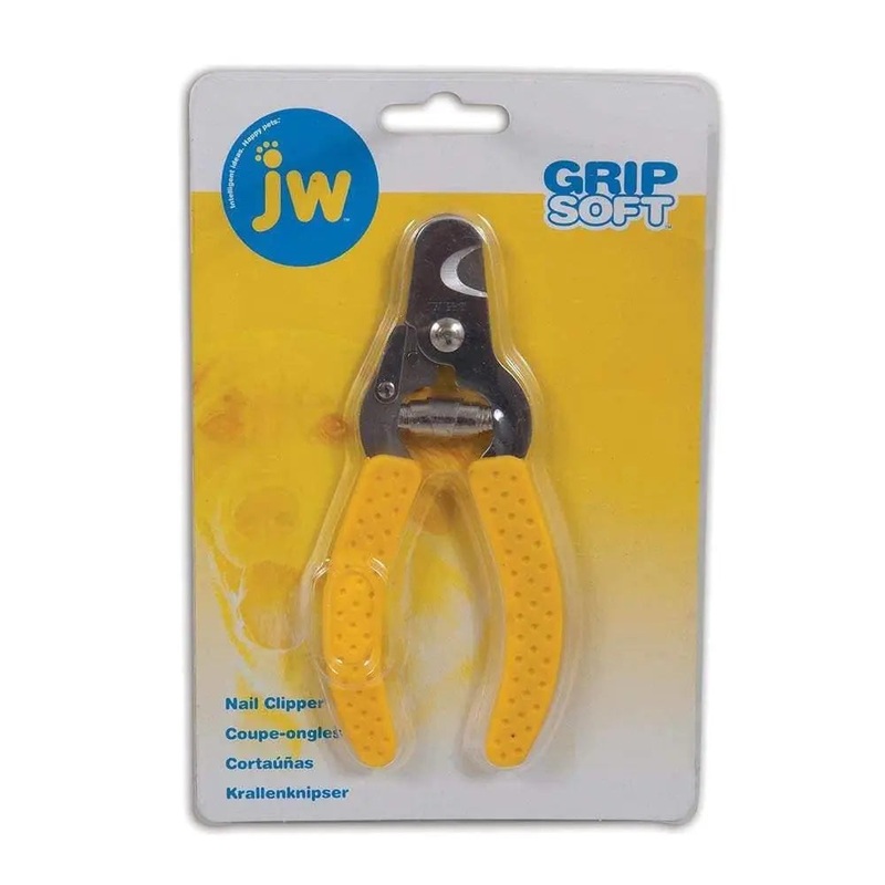 JW Gripsoft Nail Clipper Gray/Yellow Color Medium