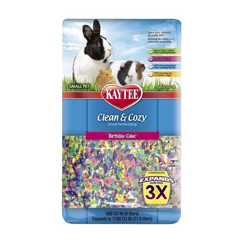 Kaytee Clean & Cozy Birthday Cake Small Pet Bedding 24.6L 1500 Cubic Inch