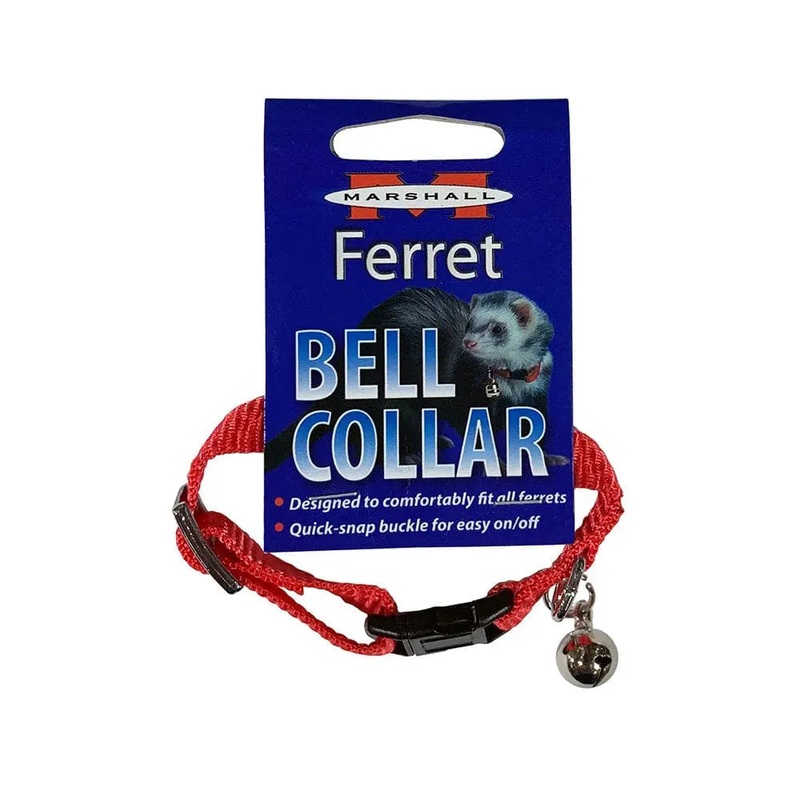 Marshall Bell Collar for Ferret Red