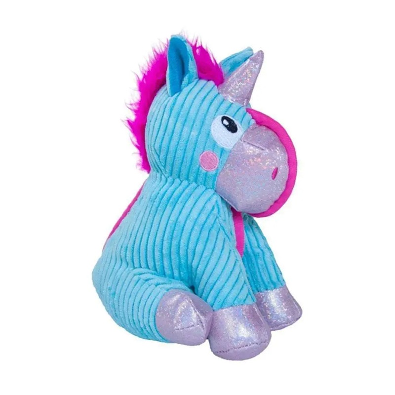 Outward Hound Corded Seamz Unicorn, Holiday Edition Dog Toys 7 X 5.5 X 10.5 Inch